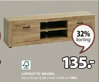 Jysk LINTRUP TV-MEUBEL aanbieding