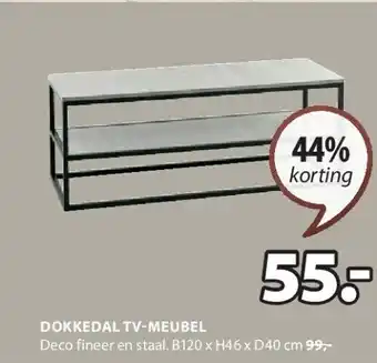Jysk DOKKEDAL TV-MEUBEL aanbieding