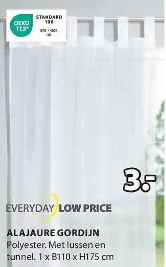 Jysk ALAJAURE GORDIJN aanbieding