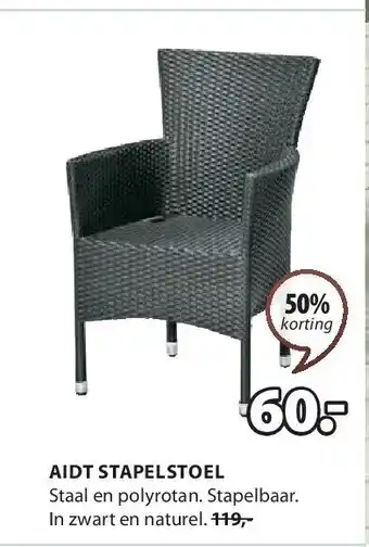 Jysk AIDT STAPELSTOEL aanbieding