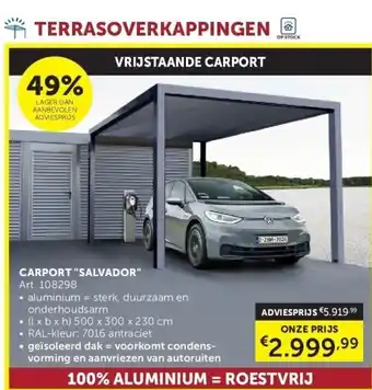 Zelfbouwmarkt CARPORT SALVADOR aanbieding