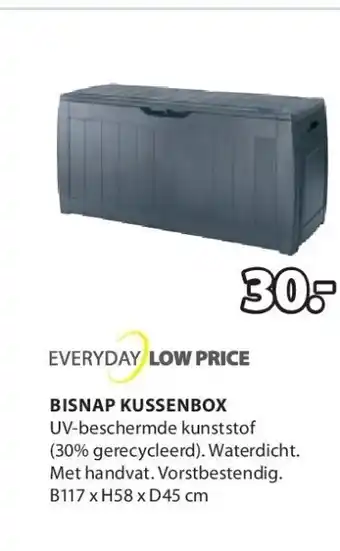 Jysk BISNAP KUSSENBOX aanbieding