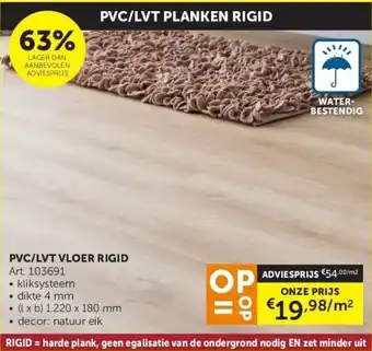 Zelfbouwmarkt PVC/LVT VLOER RIGID aanbieding