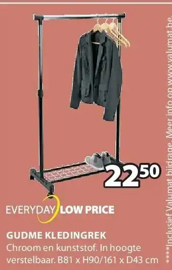 Jysk GUDME KLEDINGREK aanbieding