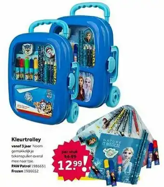Intertoys Kleurtrolley paw patrol aanbieding