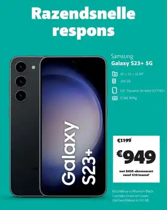 Base Samsung Galaxy S23+ 5G aanbieding