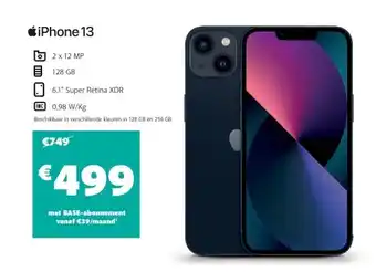 Base iPhone 13 aanbieding