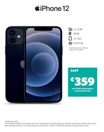 Base iPhone 12 aanbieding