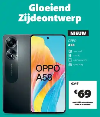 Base OPPO A58 aanbieding