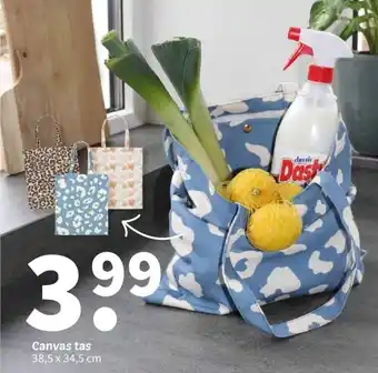 Wibra Canvas tas aanbieding