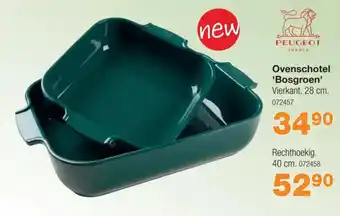Ovenschotel Bosgroen Vierkant 28 cm