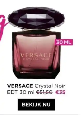 ICI PARIS XL VERSACE Crystal Noir EDT 30 ml aanbieding