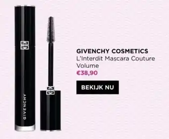 ICI PARIS XL GIVENCHY COSMETICS L'Interdit Mascara Couture Volume aanbieding