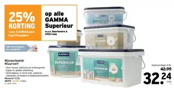 GAMMA Superieur Kant-en-klaar 2,5L aanbieding