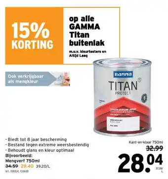 Titan buitenlak Kant-en-klaar 750ml