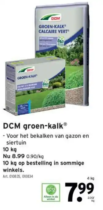 GAMMA DCM groen-kalk aanbieding