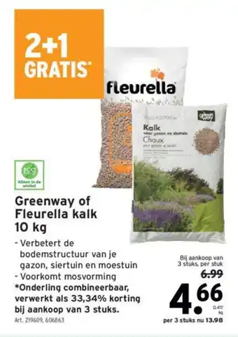 GAMMA Greenway of Fleurella kalk 10 kg aanbieding