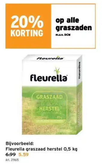 GAMMA Fleurella graszaad herstel 0,5 kg aanbieding