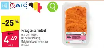 ALDI Praagse schnitzel 500g aanbieding