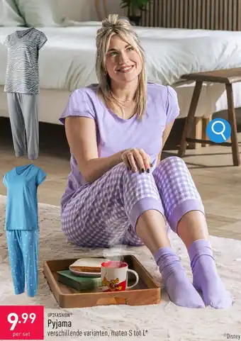 ALDI UP2FASHION Pyjama aanbieding