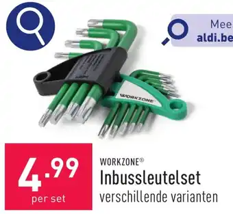 ALDI WORKZONE Inbussleutelset aanbieding