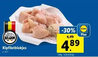 Lidl Kipfiletblokjes aanbieding