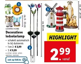 Lidl Decoratieve ledsolarlamp aanbieding