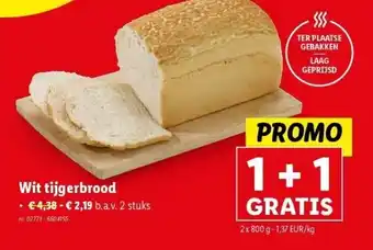 Lidl Wit tijgerbrood aanbieding