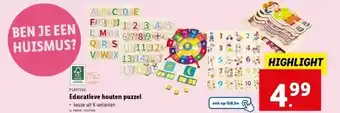 Lidl Educatieve houten puzzel aanbieding