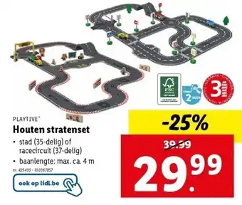 Lidl Houten stratenset aanbieding