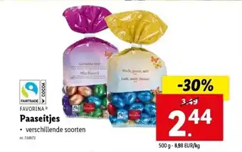 Lidl Paaseitjes aanbieding