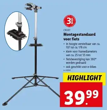 Lidl Montagestandaard voor fiets aanbieding