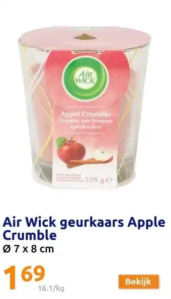 Action Air Wick geurkaars Apple Crumble aanbieding