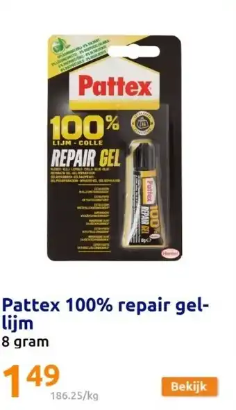 Action Pattex 100% repair gel-lijm aanbieding