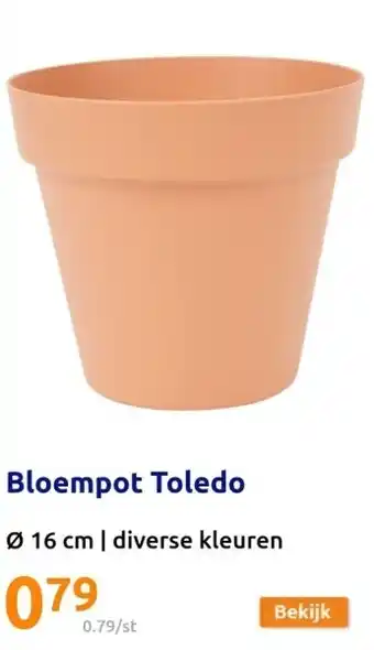 Action Bloempot Toledo aanbieding