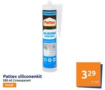 Action Pattex siliconenkit aanbieding