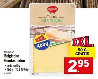 Lidl Belgische Goudasneden aanbieding