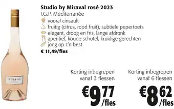 Colruyt Studio by Miraval rosé 2023 aanbieding
