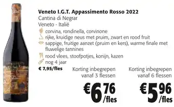 Colruyt Veneto I.G.T. Appassimento Rosso 2022 aanbieding