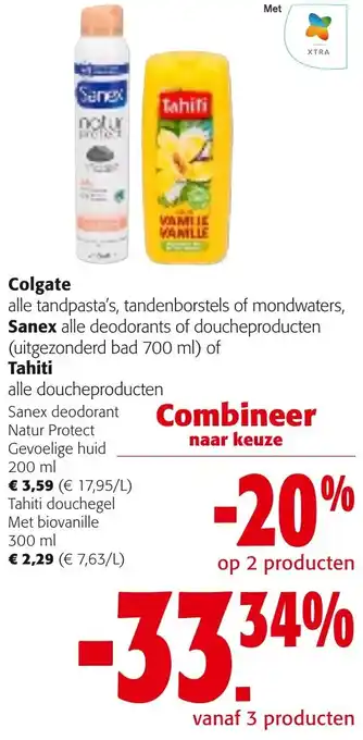 Colruyt Colgate, Sanex of Tahiti aanbieding