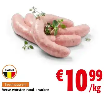 Colruyt Verse worsten rund + varken aanbieding