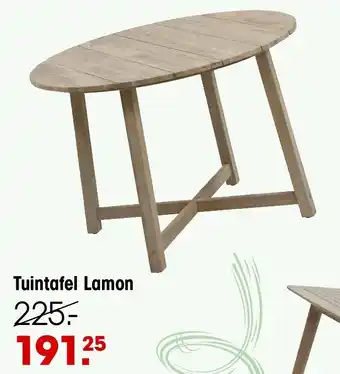 Kwantum Tuintafel Lamon aanbieding