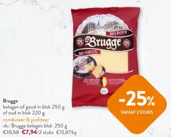 OKay Brugge belegen blok 250 g aanbieding