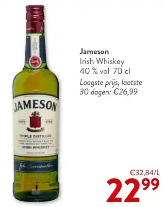 Jameson Irish Whiskey 70 cl