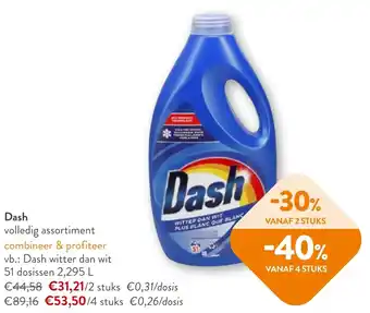 OKay Dash witter dan wit 51 dosissen 2,295 L aanbieding