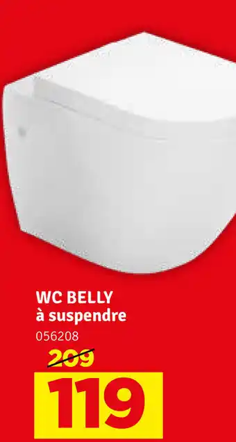 Mr Bricolage WC BELLY à suspendre aanbieding