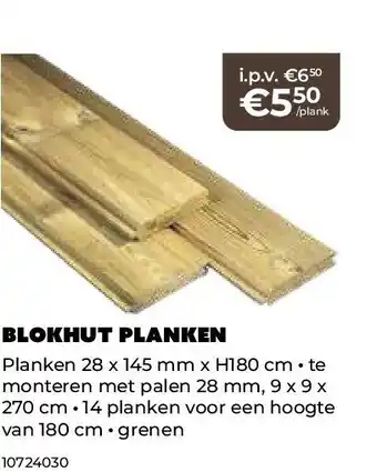 Europoint Blokhut planken aanbieding