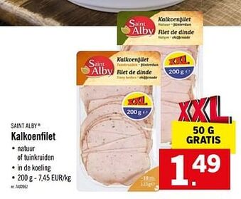 Lidl Kalkoenfilet aanbieding