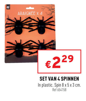 Trafic Set Van 4 Spinnen aanbieding