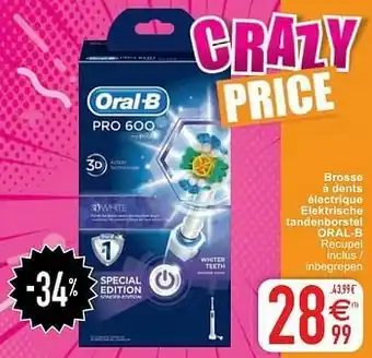 Cora Brosse à dents électrique - elektrische tandenborstel oral-b aanbieding